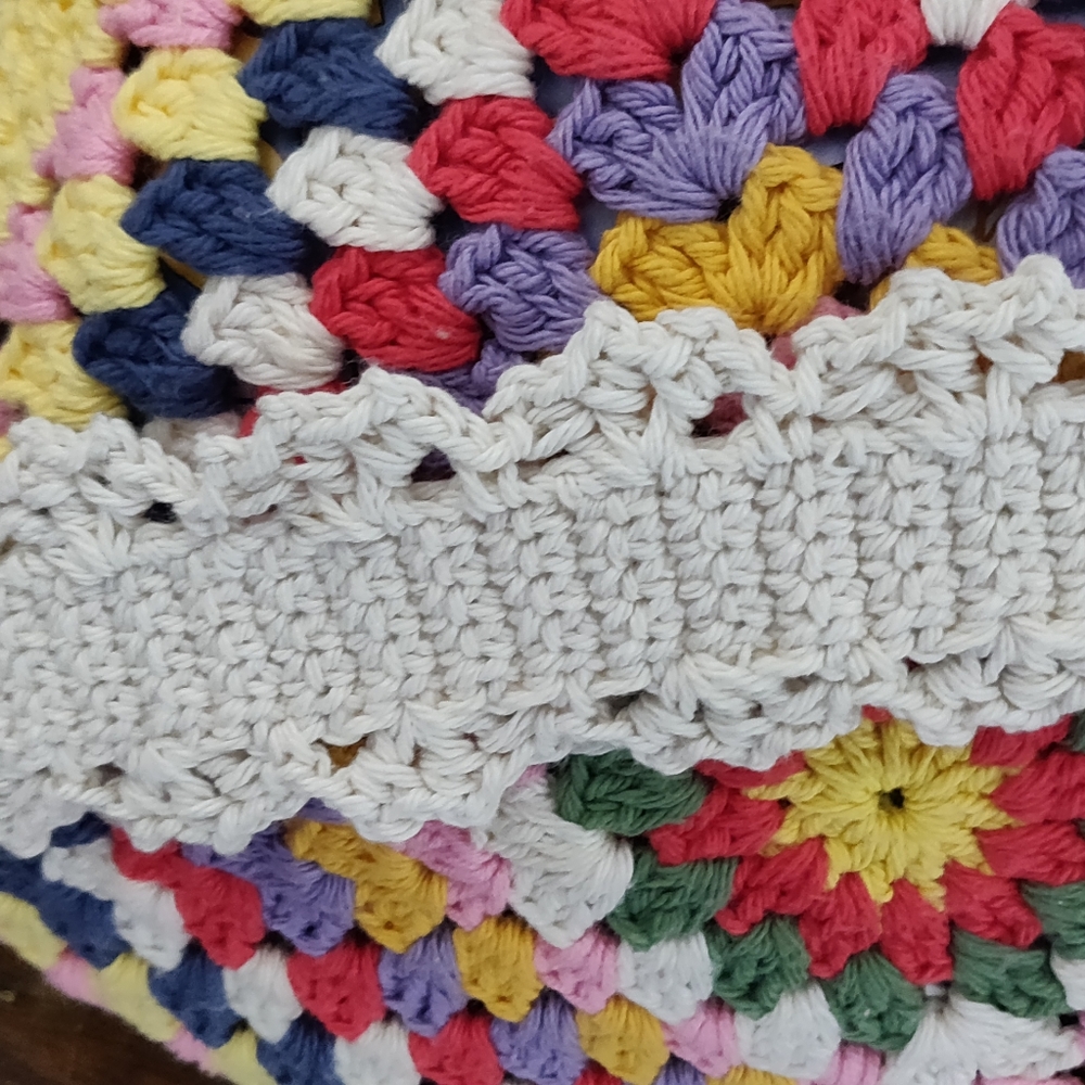 %100 Handmade Crochet  Boho Vintage Style🧶Tote Shoulder Women's Bag - Picture 10 of 16